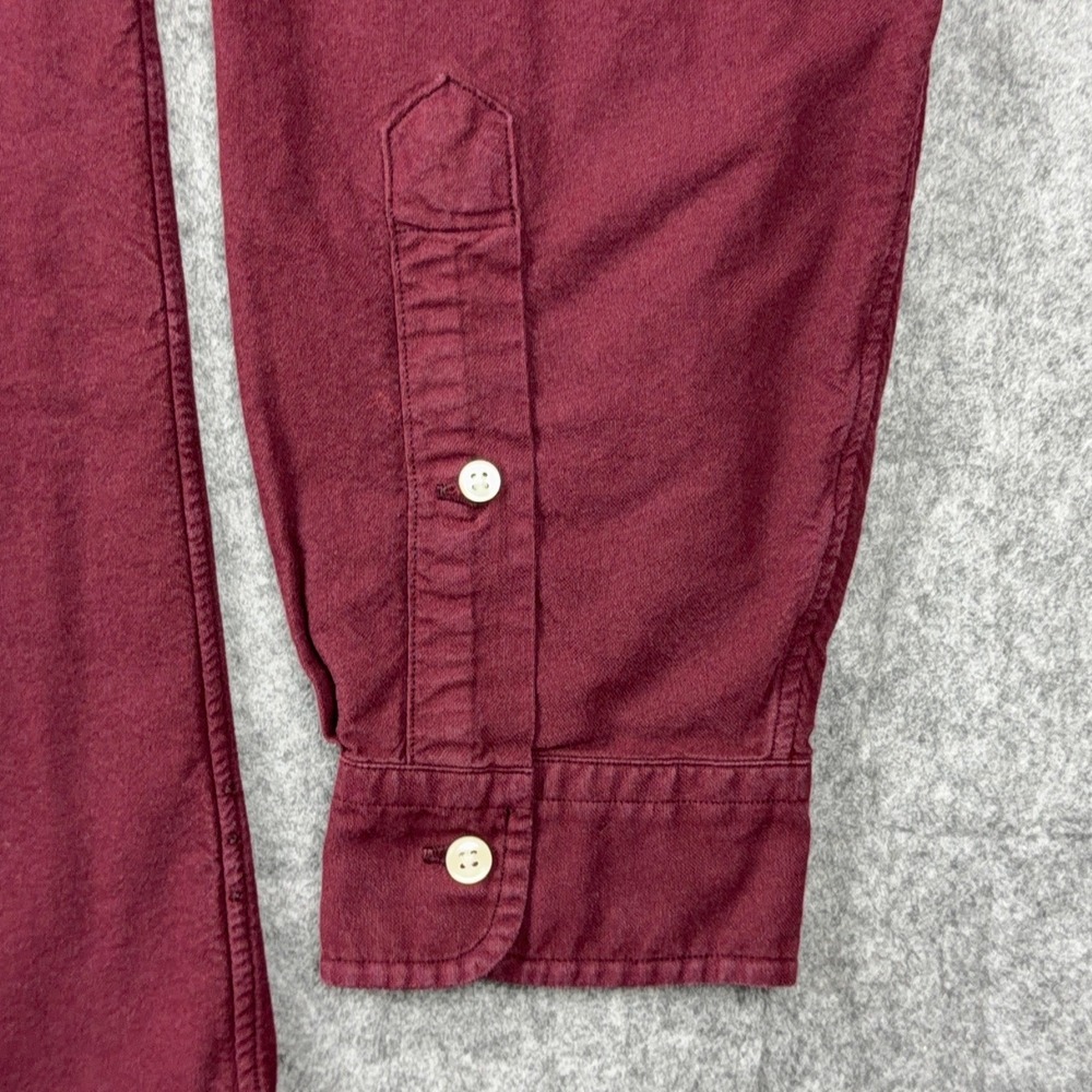 Ralph Lauren Shirt Mens XL Maroon Red Long Sleeve Pony Logo Button Down Cotton - Picture 6 of 11